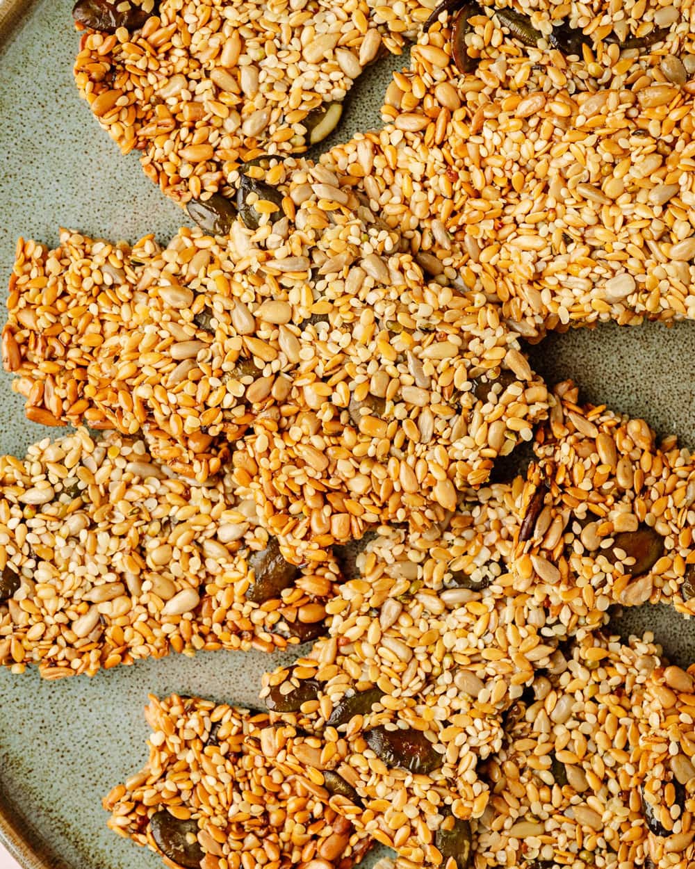 Sfoglia di crackers ai semi appena cotta